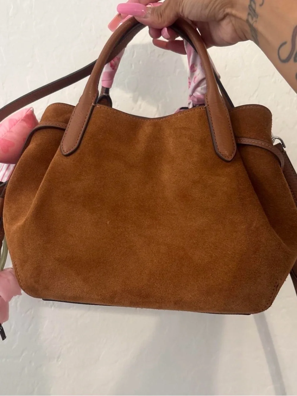 Kate Spade Suede in Color: Gingerbread, Small Dumpling New